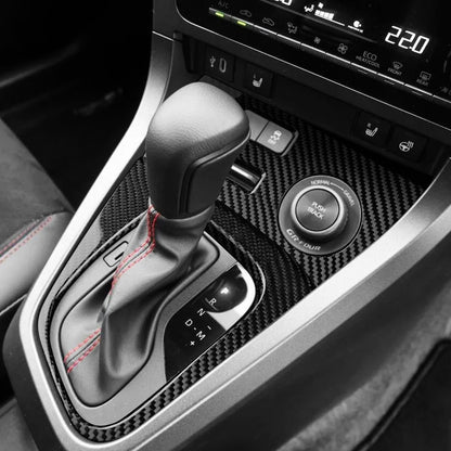 Car Center Gear Shift Panel Cover Carbon Fiber for Toyota GR Yaris 2025-2026 - detail view 9