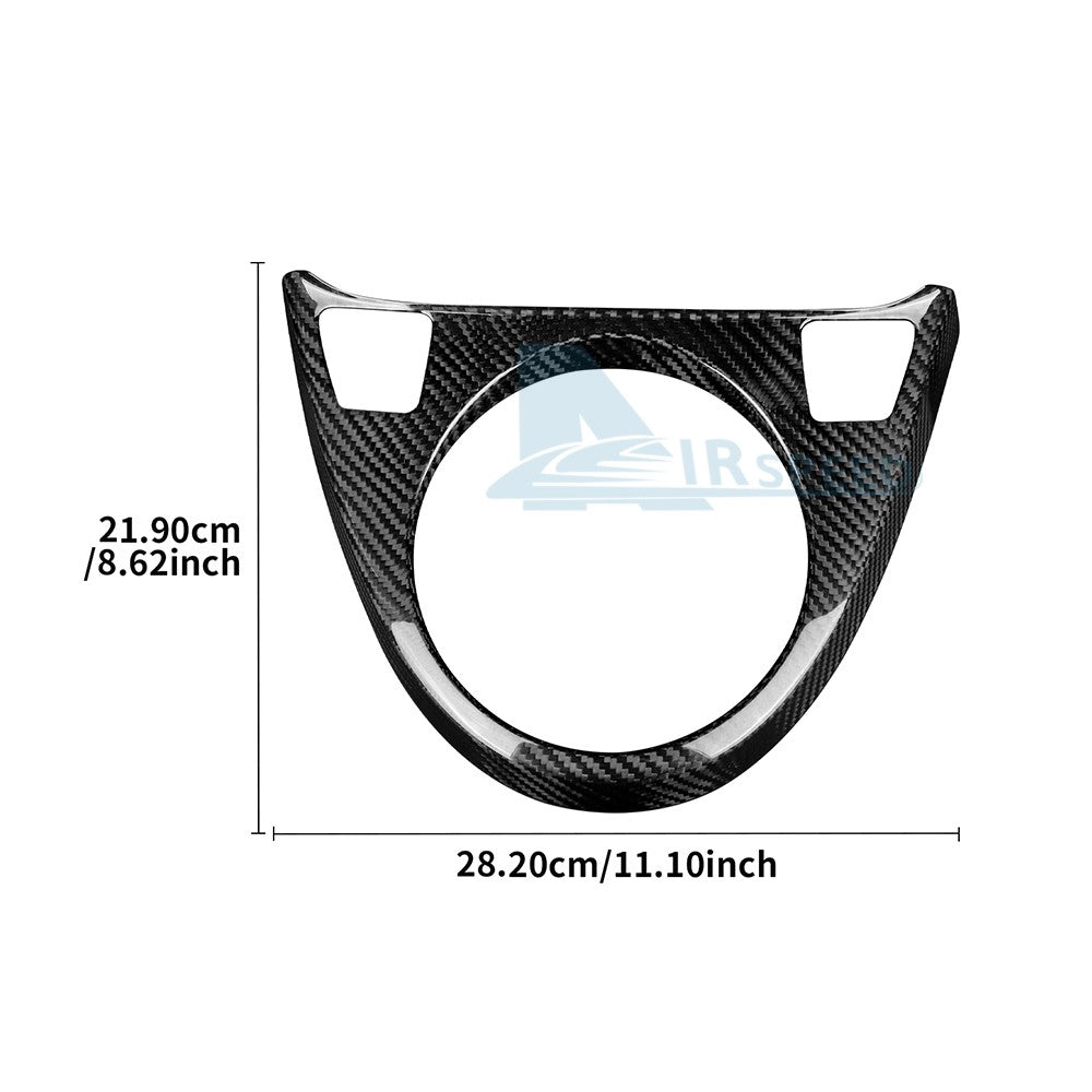 For Fiat 500 08-15 Abarth 595 695 12-15 Car Gear Shift Frame Cover Carbon Fiber - detail view