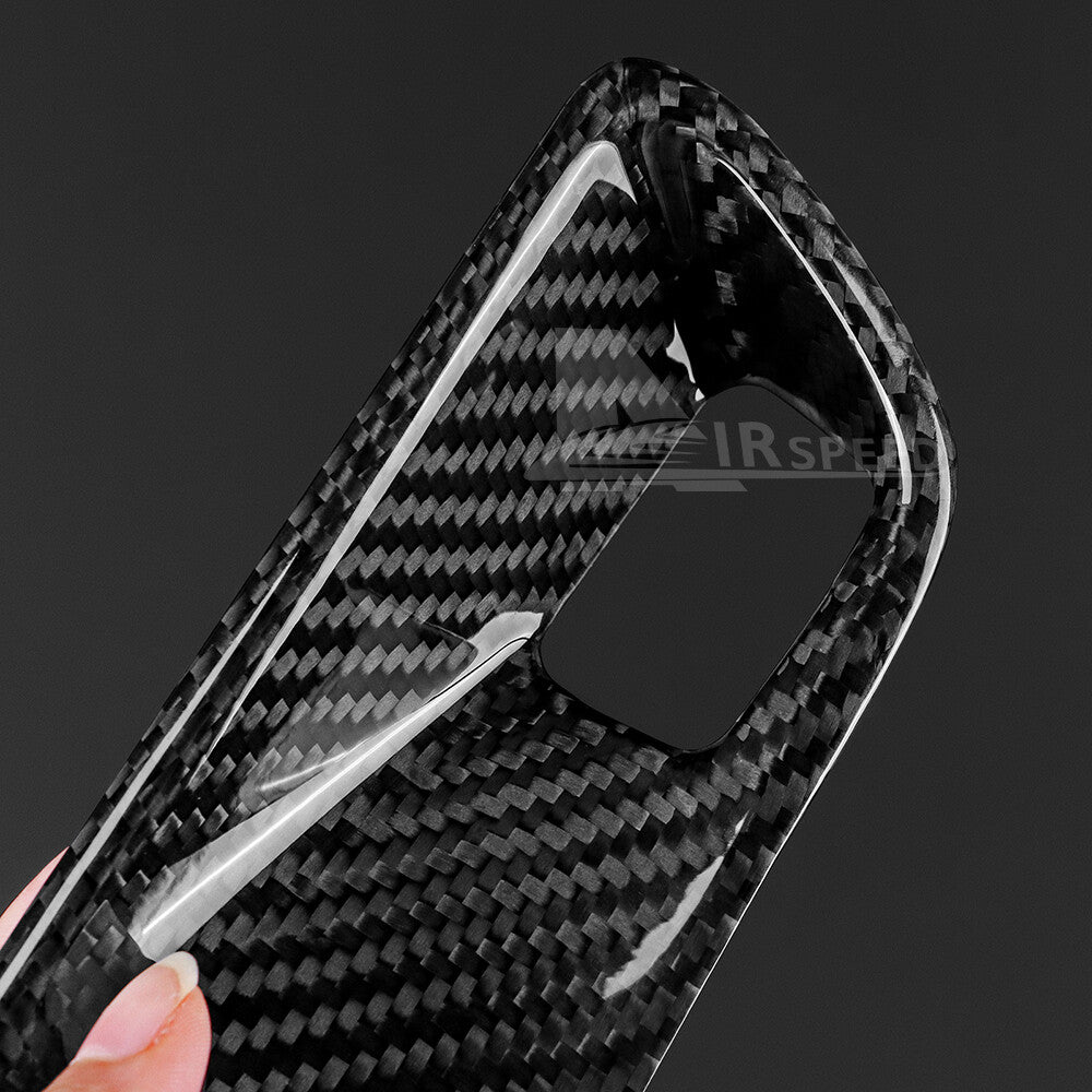 Start Stop Engine Button Frame Cover REAL HARD Carbon Fiber For Camaro 2016-2024 - detail view 8