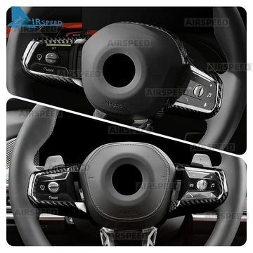 BMW X3 G45 25-26 Steering Wheel Button Frame Black Dry Carbon Fiber