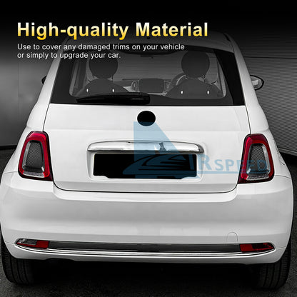 Real Hard Carbon Fiber Tail light Center Cover For Fiat 500 Abarth 595 695 17-23 - detail view 4