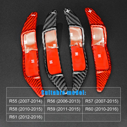 Carbon Fiber Steering Wheel Paddle Shifter For Mini R55 R56 R57 R58 R59 R60 R61 - detail view 3