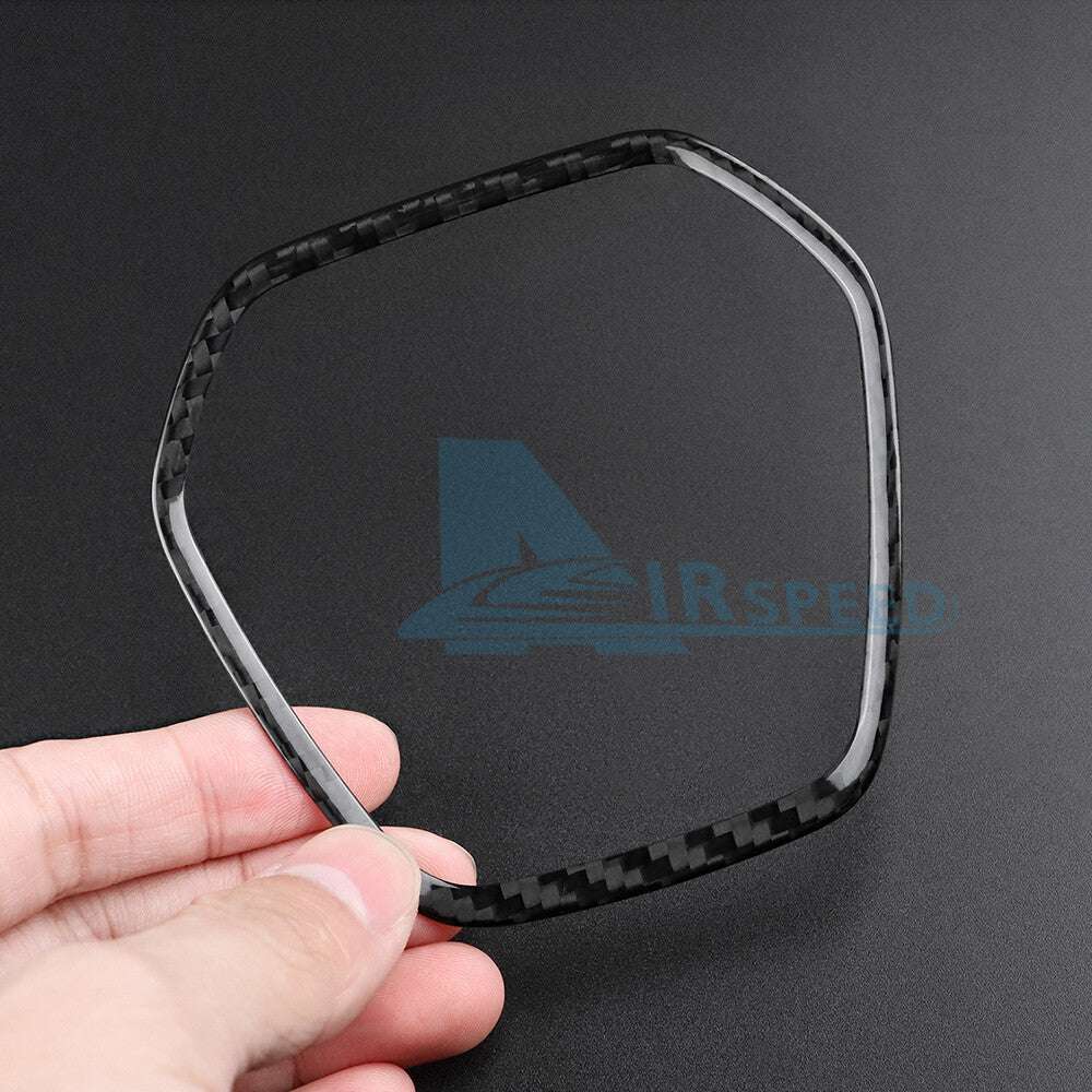 REAL Soft Carbon Fiber Steering Wheel Center Frame Cover For Corvette C8 20-2023