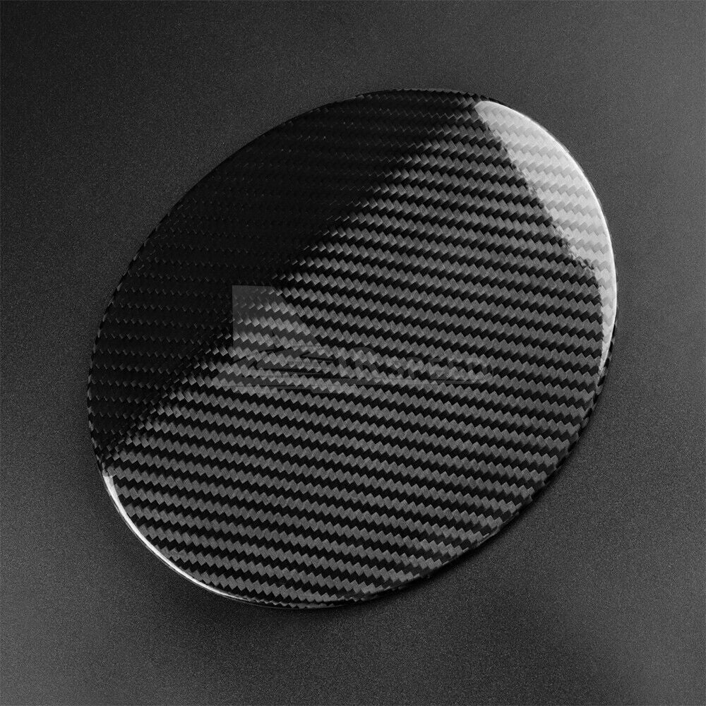 For Subaru WRX 2015-2021 REAL HARD Carbon Fiber Black Fuel Tank Gas Cap Cover - detail view 6