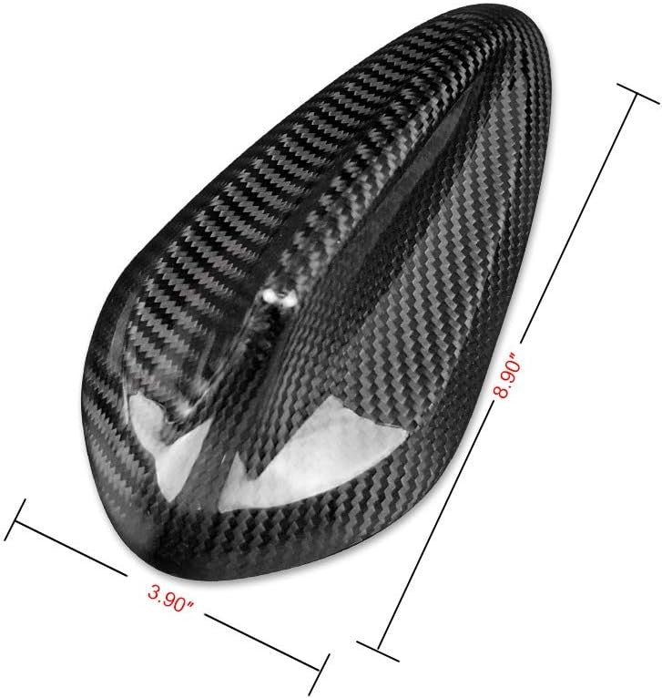 For BMW F30 Hard Carbon Fiber Antenna Cap Black - detail view