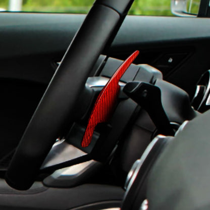 Hard Carbon Wheel Gear Shifter Extension For Audi A4L 2017-2019 - detail view 4