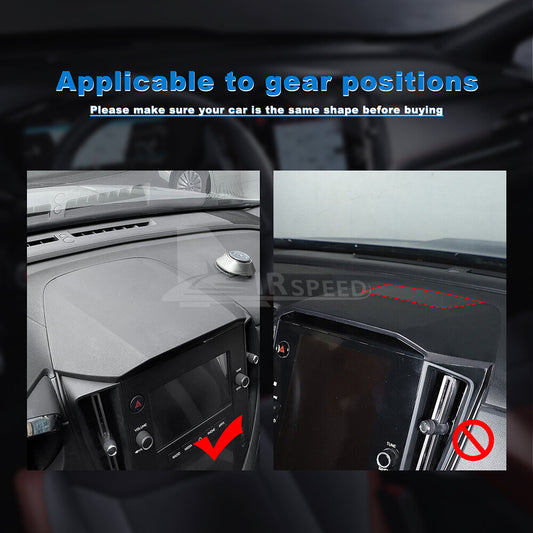 Front Dashboard Center Console Top Cover REAL HARD Carbon Fiber For WRX 22-2024 - detail view