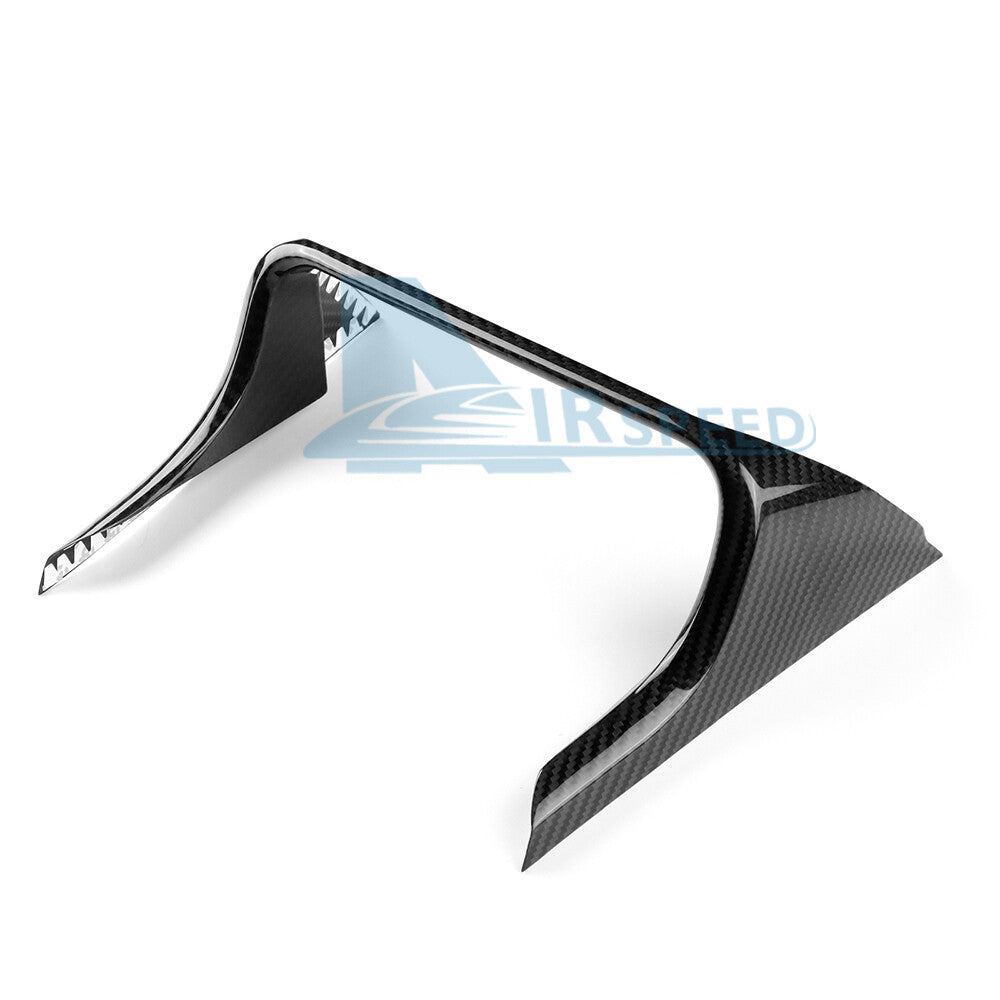 For Kia Stinger 18-2023 REAL HARD Carbon Fiber Air Conditioner Knob Frame Cover - detail view 8