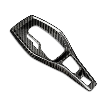 Real Carbon Fiber Gear Shift Panel Cover Sticker For Chevrolet Camaro 2016-2019