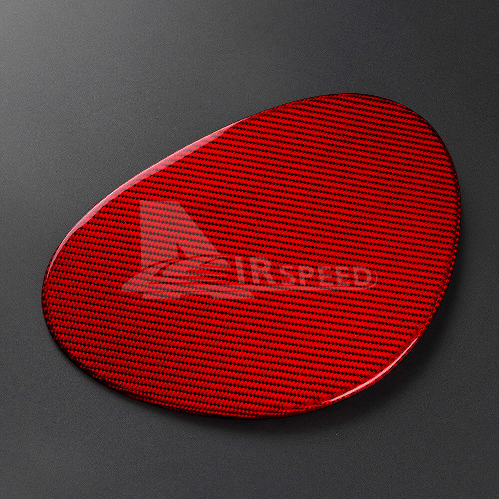 For Subaru BRZ GR86 2021-2023 Fuel Gas Tank Cap Cover Real Hard Carbon Fiber RED - detail view 4