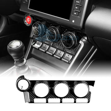 Air Conditioning Knob Button Frame Cover Hard Carbon Fiber for BRZ GR86 2021-25