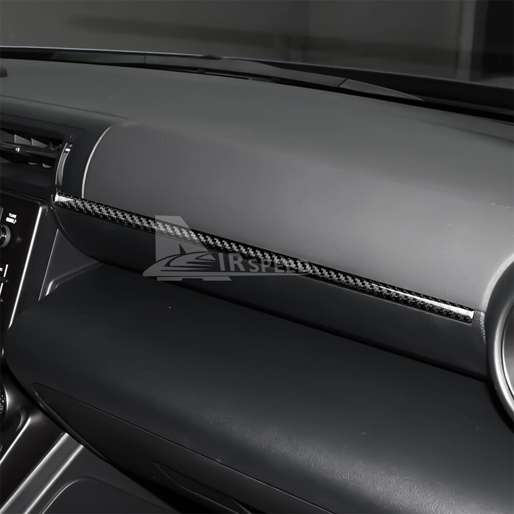 Passenger Copilot Strip Fit For Subaru BRZ GR86 2021-2023 REAL HARD Carbon Fiber - detail view 5