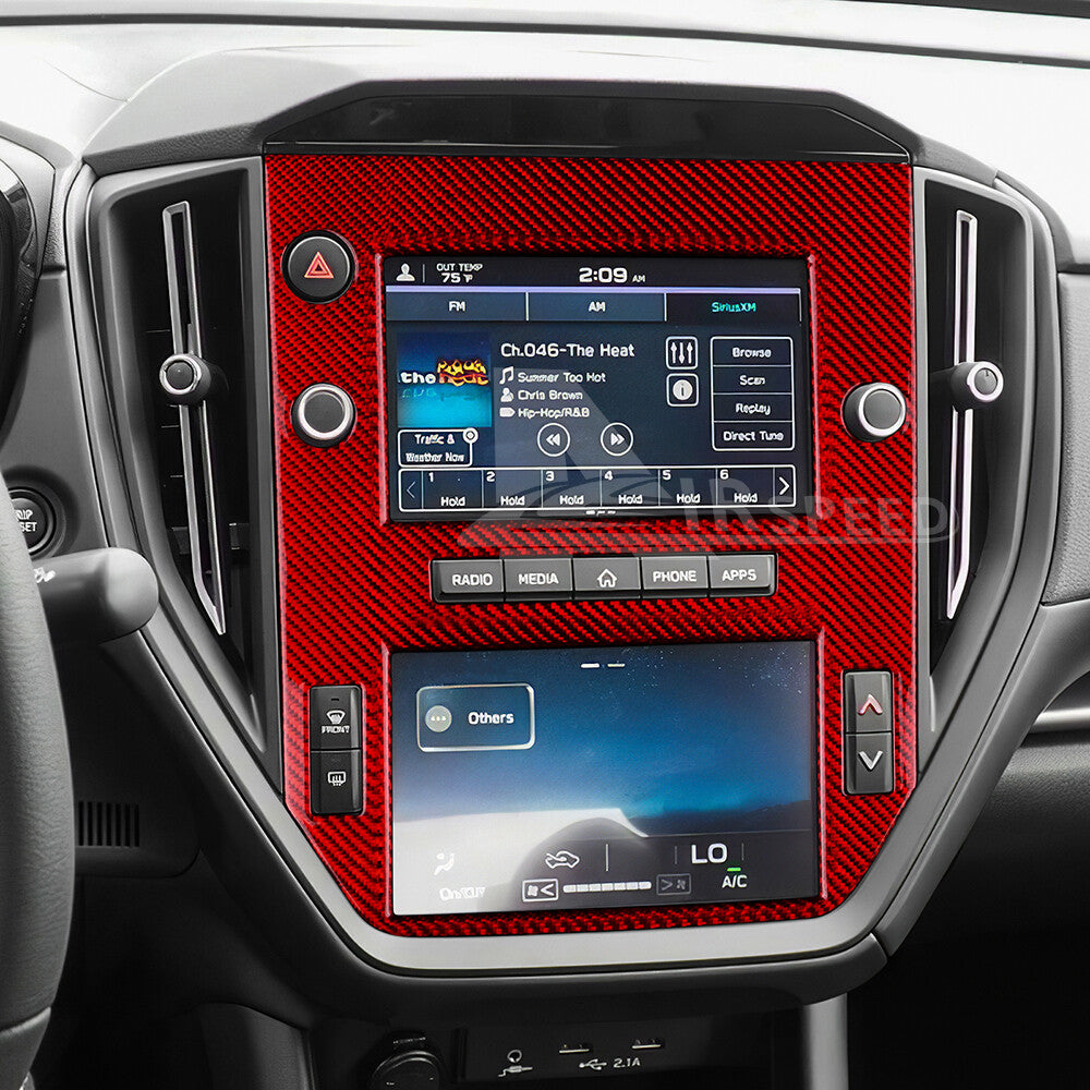 For Subaru WRX STI 22-23 Center Console Navigation Screen REAL HARD Carbon Fiber - detail view 5
