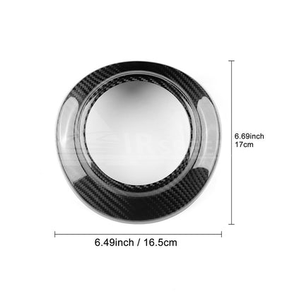 For Subaru BRZ GR86 17-2024 REAL HARD Carbon Fiber Steering Wheel Center Cover - detail view