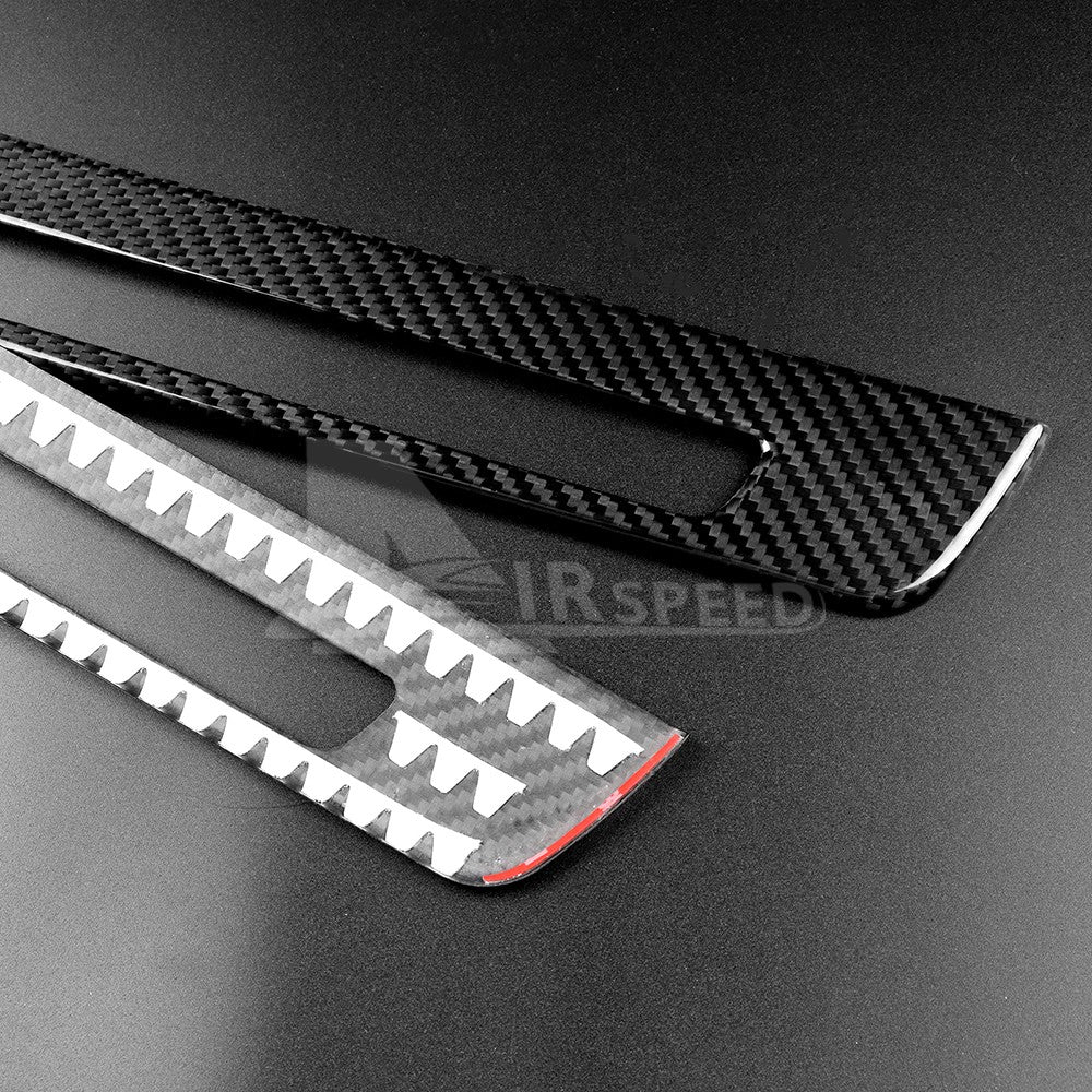 Door Sills Cover REAL HARD Black Carbon Fiber For Subaru BRZ GR86 2021-2023 - detail view 7