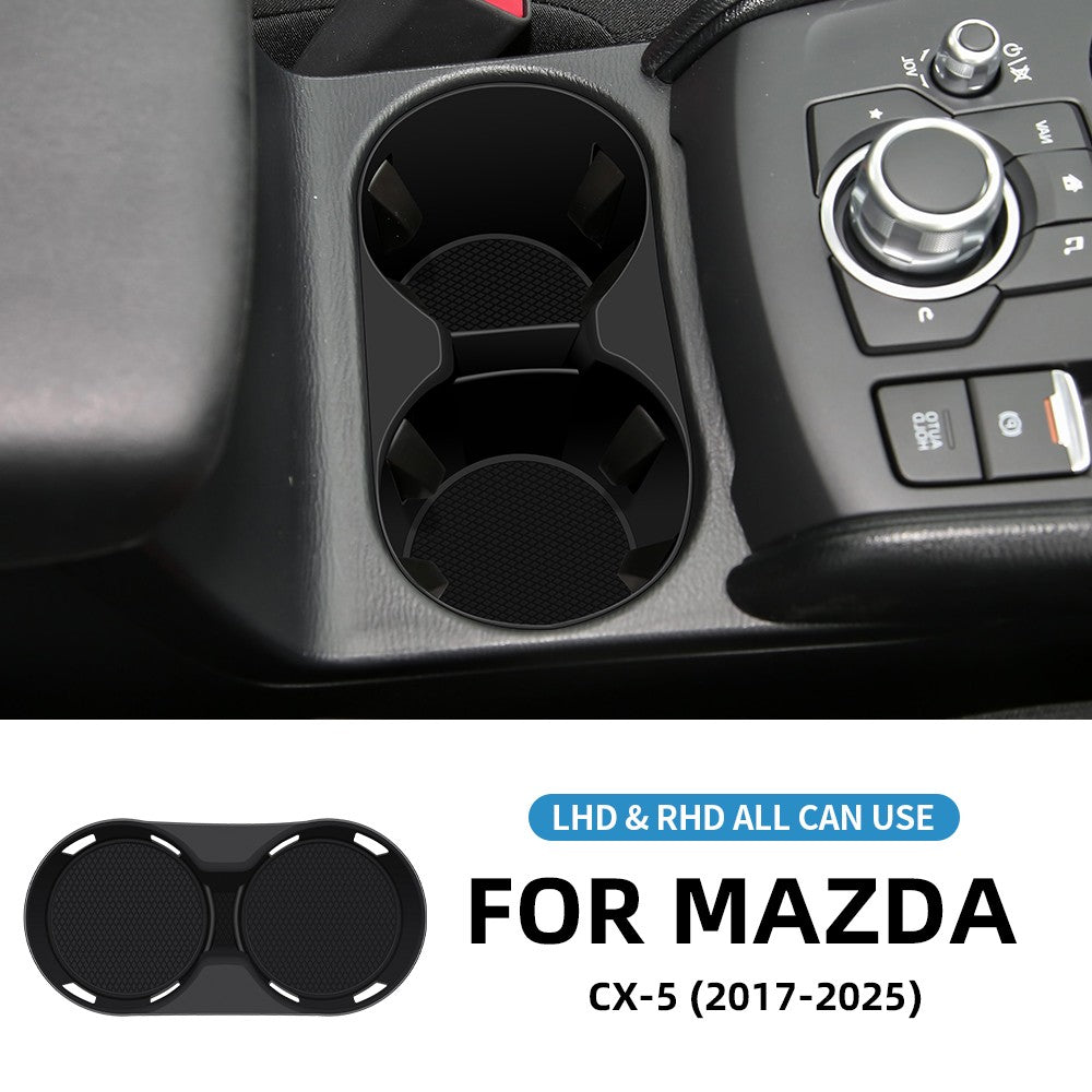 Center Console Water Cup Holder Cover Trim Silicone For Mazda CX5 CX-5 2017-2025 - FREE GIFT