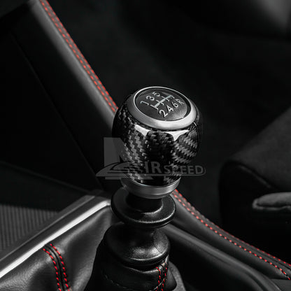 REAL HARD Carbon Fiber Gear Shift Head Knob Cover Black For Subaru WRX STI 22-23 - detail view 6