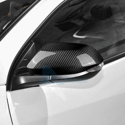 HARD Carbon Fiber Rear View Mirror Cover for Toyota Corolla 2020-25 Yaris 21-25 - detail view 3