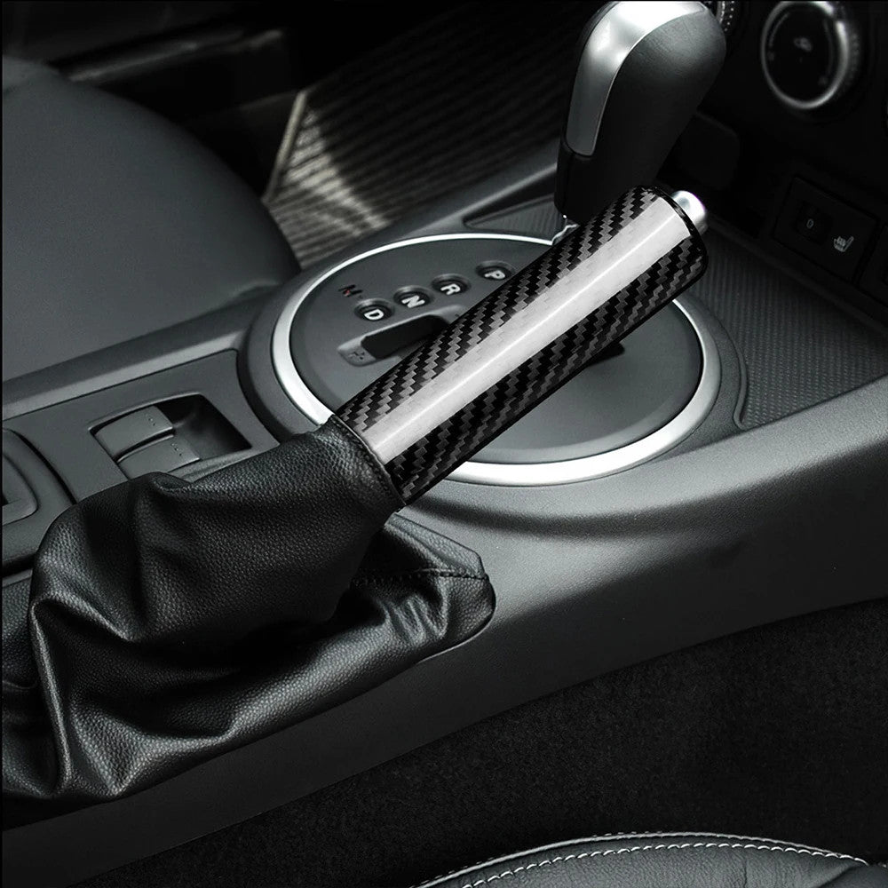 Hard Carbon Fiber Handbrake Grip Cover For Mazda CX-3 2014-2019 Protective Rod - detail view 6