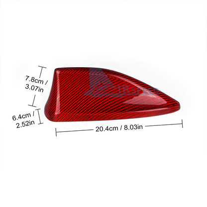 REAL Carbon Fiber Shark Fin Antenna Cover Red For Subaru WRX S4 STI VB 2022-2023 - detail view 3