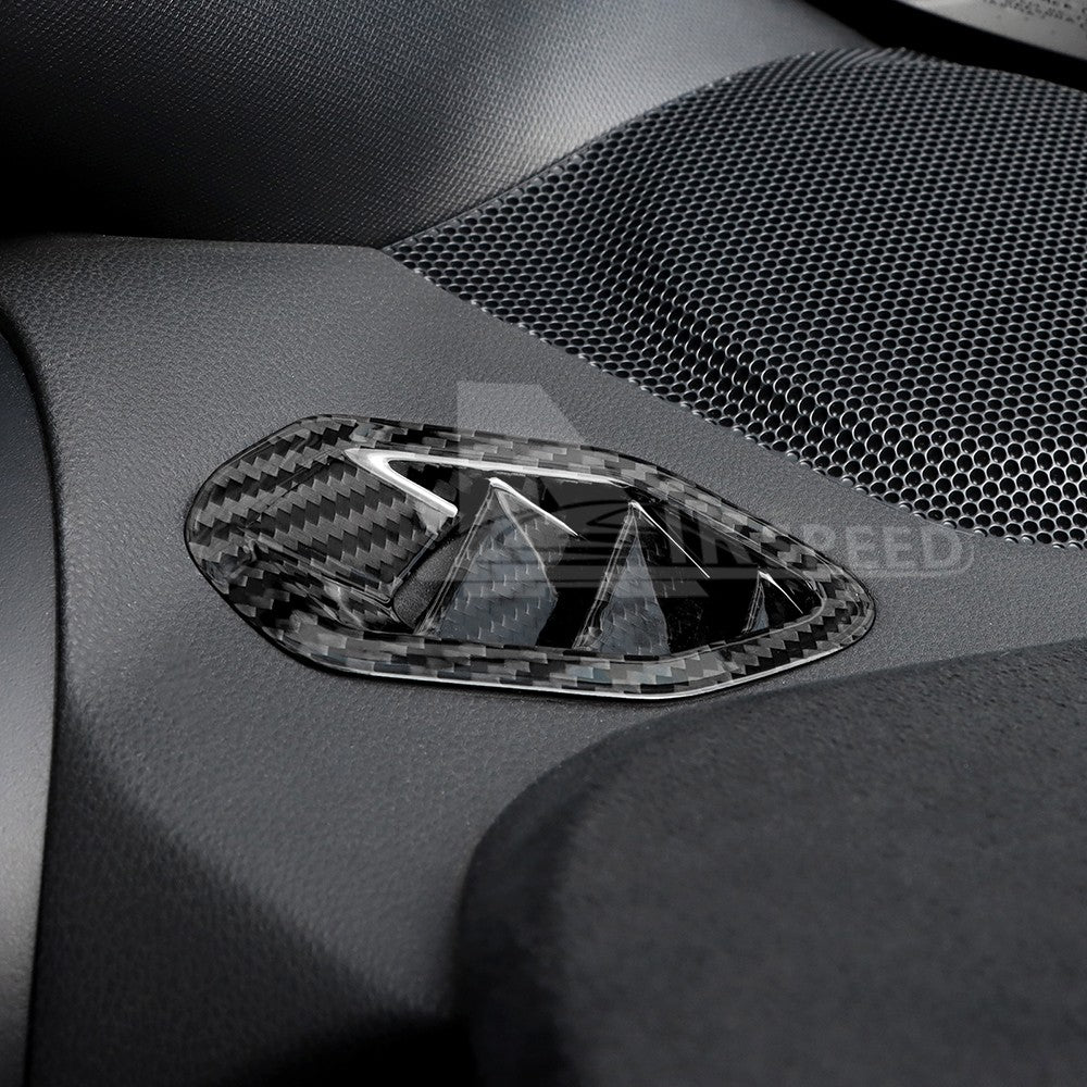 For BRZ GR86 2022-2025 Dashboard Air Vent Outlet Frame Cover Hard Carbon Fiber - detail view 7