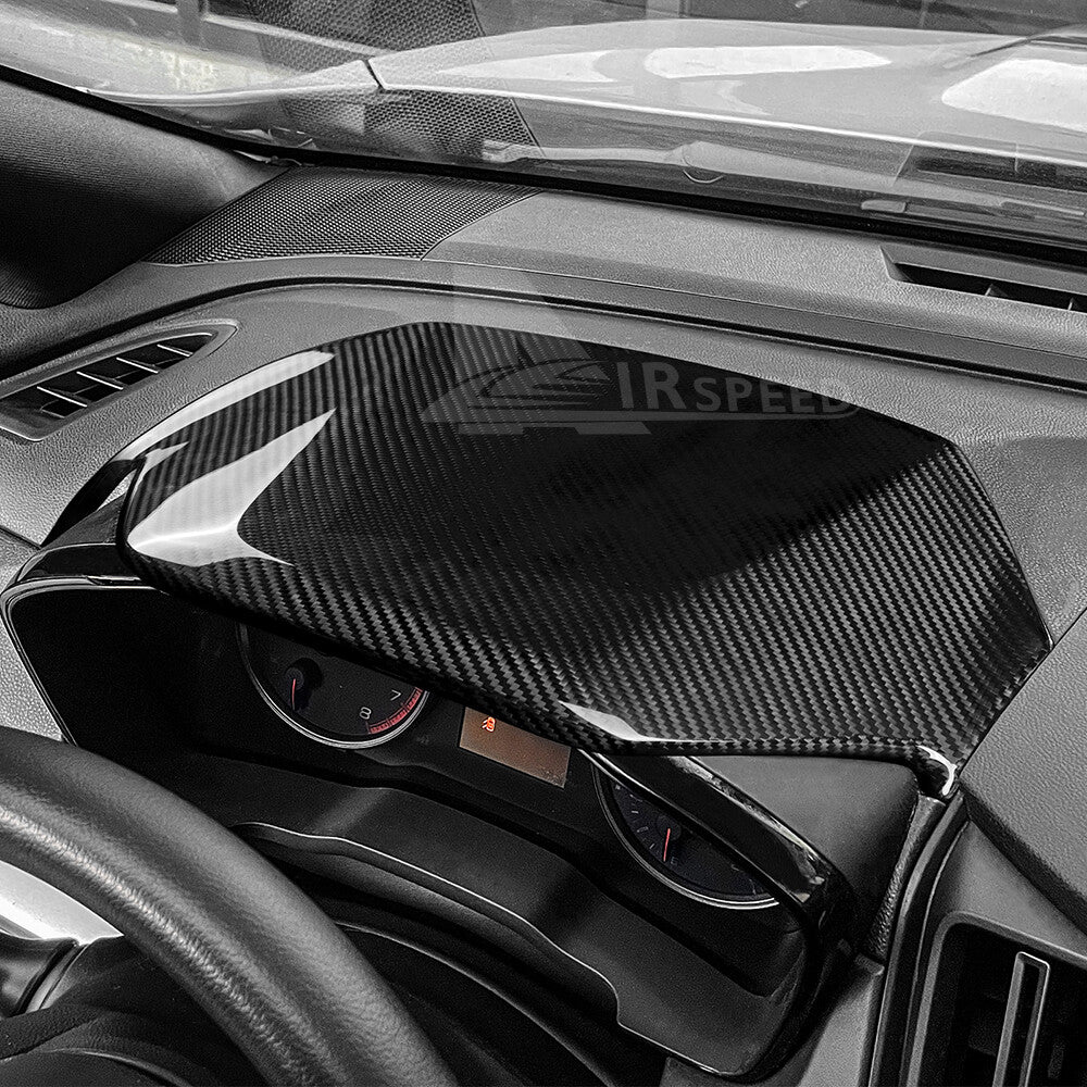 For Subaru Crosstrek 2023-2024 REAL HARD Carbon Fiber Speedometer Cluster Cover - detail view 6