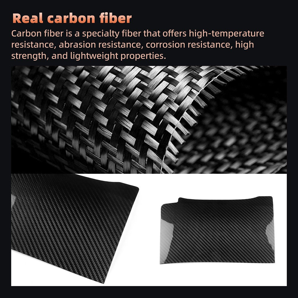 Carbon Fiber Car Driver's Side Airbag Cover for FIAT 500 Abarth 595 695 2016-24 - detail view 5