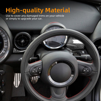 Carbon Fiber Speedometer Lower Panel Cover for Mini R55 R56 2007-2014 R57 09-15 - detail view 5