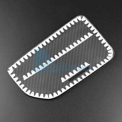 For Corvette C8 20-24 Center Water Cup Holder Cover REAL HARD Carbon Fiber BLACK