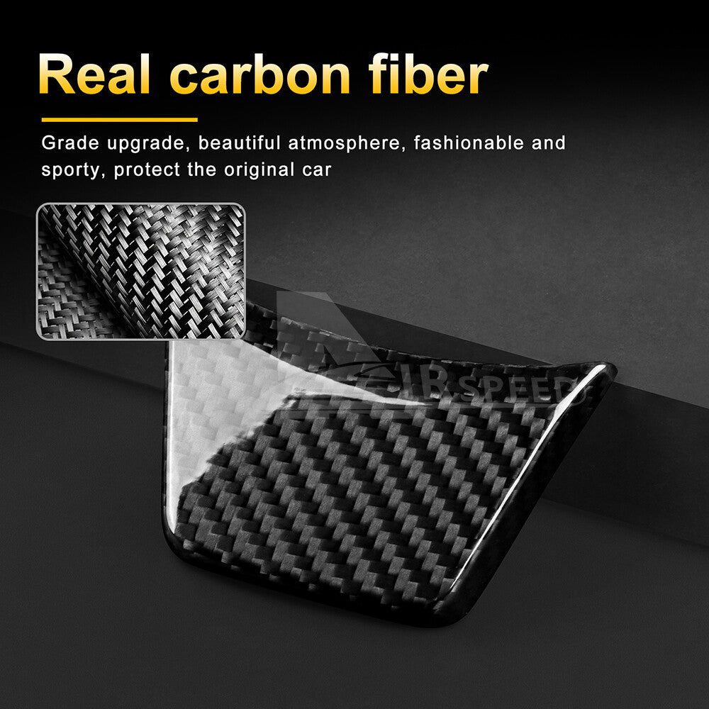 For Subaru Crosstrek Impreza Steering Wheel Cover 2024 REAL HARD Carbon Fiber - detail view 5