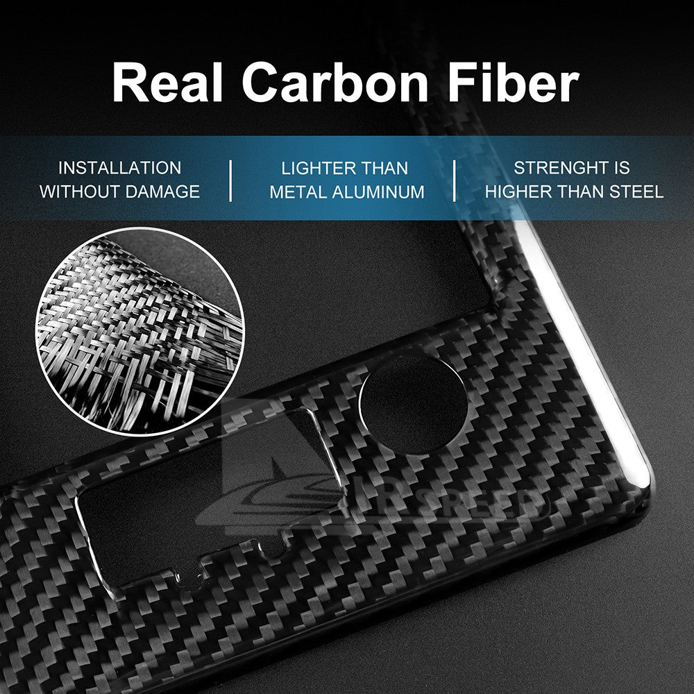 Hard Carbon Fiber Center Dash GPS Surround Cover For GR86 BRZ 2021+ - detail view 6