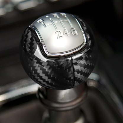 Hard Carbon Shift Knob 2Pcs For Ford Mustang Manual 15-23 Black - detail view 7