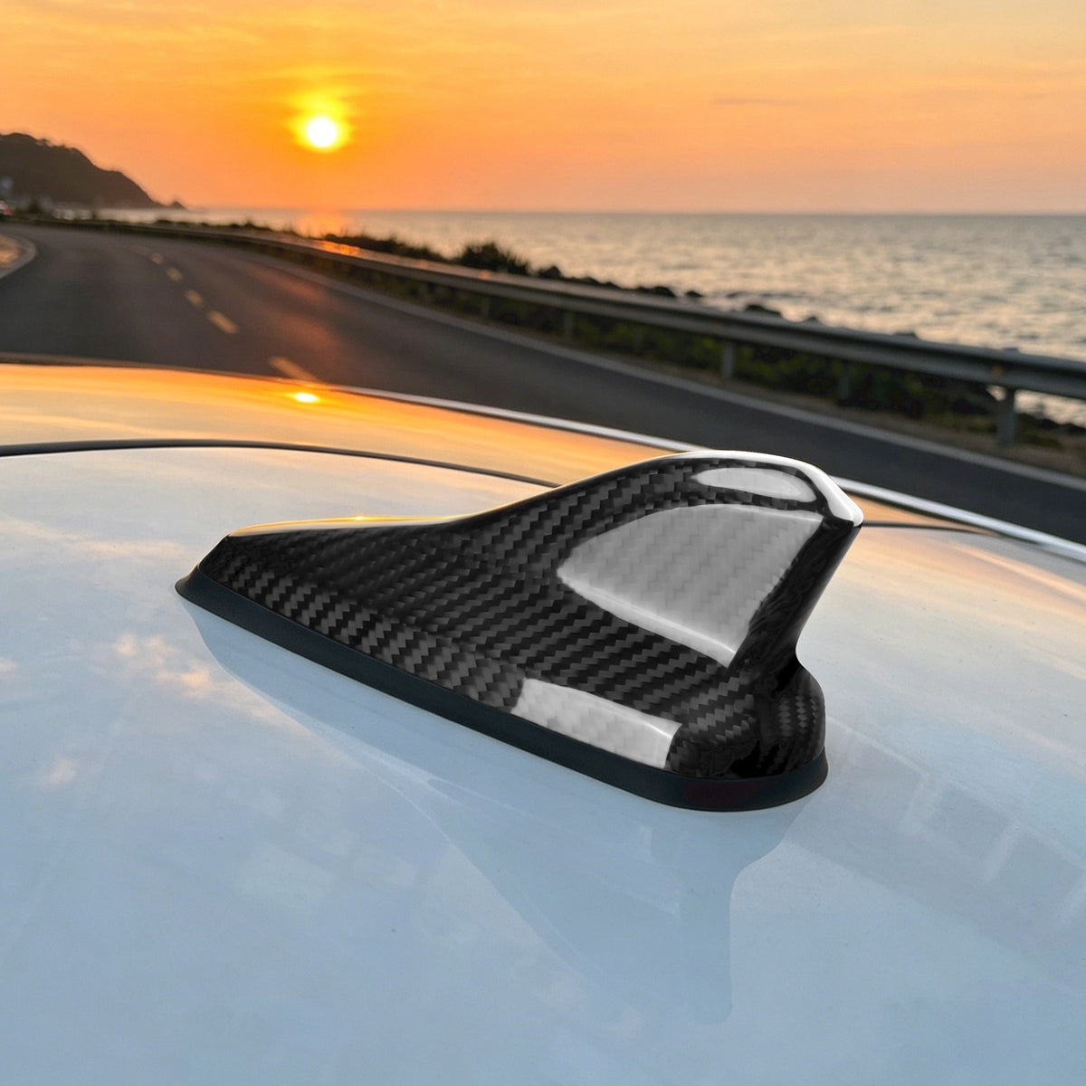 Car Antenna Cover Trim Carbon Fiber for SEAT Leon Cupra Leon Formentor 2020-2026 - detail view 7