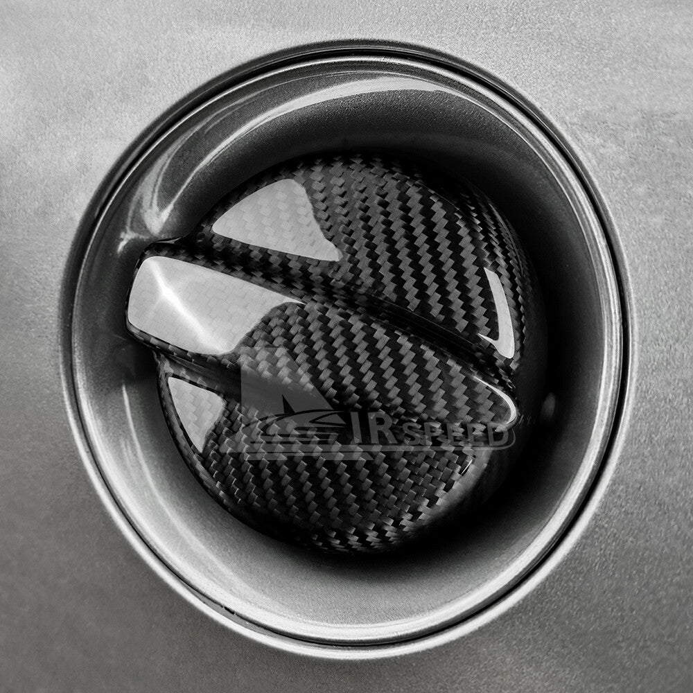 Fuel Gas Tank Cap Cover Black REAL HARD Carbon Fiber For Mini R50 R53 2001-2006 - detail view 7