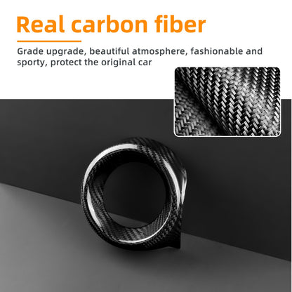 Black Carbon Fiber Passenger Side Air Outlet Cover for Toyota GR Yaris 2025-2026 - detail view 6
