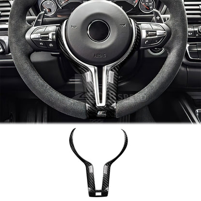 Black Real Hard Carbon Fiber Steering Wheel Chin Cover For BMW F80 F82 F10 F15 - product view