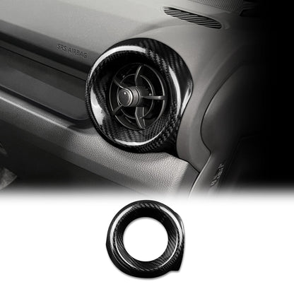 Black Carbon Fiber Passenger Side Air Outlet Cover for Toyota GR Yaris 2025-2026 - product view