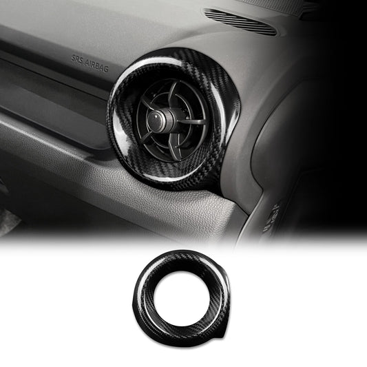 Black Carbon Fiber Passenger Side Air Outlet Cover for Toyota GR Yaris 2025-2026 - product view