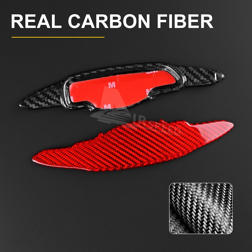 For Genesis GV70 GV80 22-23 Carbon Fiber Steering Wheel Paddle Shifter Extension
