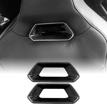 For Cupra Leon Born Ateca 21-25 Car Front Seat Cover Black Hard Carbon Fiber - product view