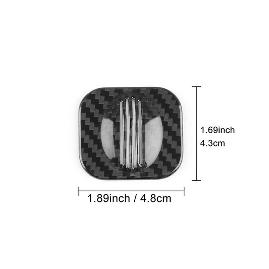 Carbon Fiber Roof Microphone Receiver Cover for Abarth 595 695 595C 695C 2012-24 - detail view