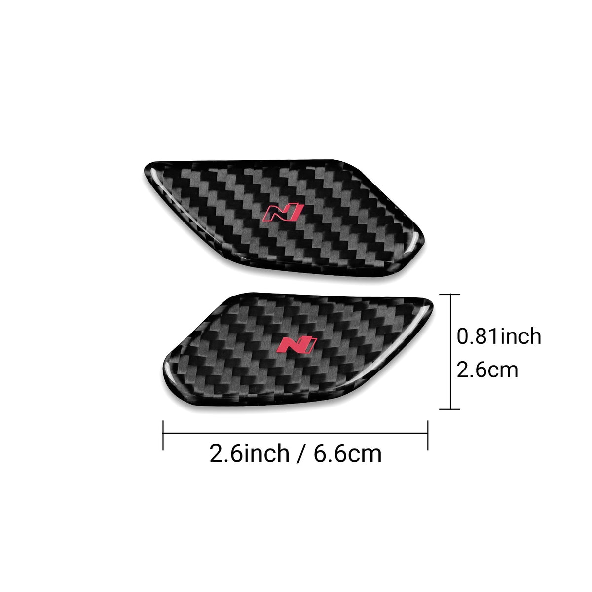 For Hyundai i20 2021-2026 Car Steering Wheel Button Stickers Trim Carbon Fiber