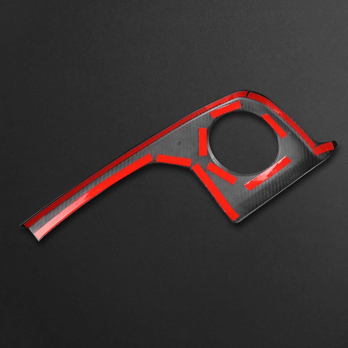 Black Carbon Fiber Driver's Air Outlet Panel Cover for Toyota GR Yaris 2025-2026 - detail view 11