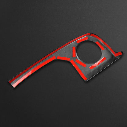 Black Carbon Fiber Driver's Air Outlet Panel Cover for Toyota GR Yaris 2025-2026 - detail view 11