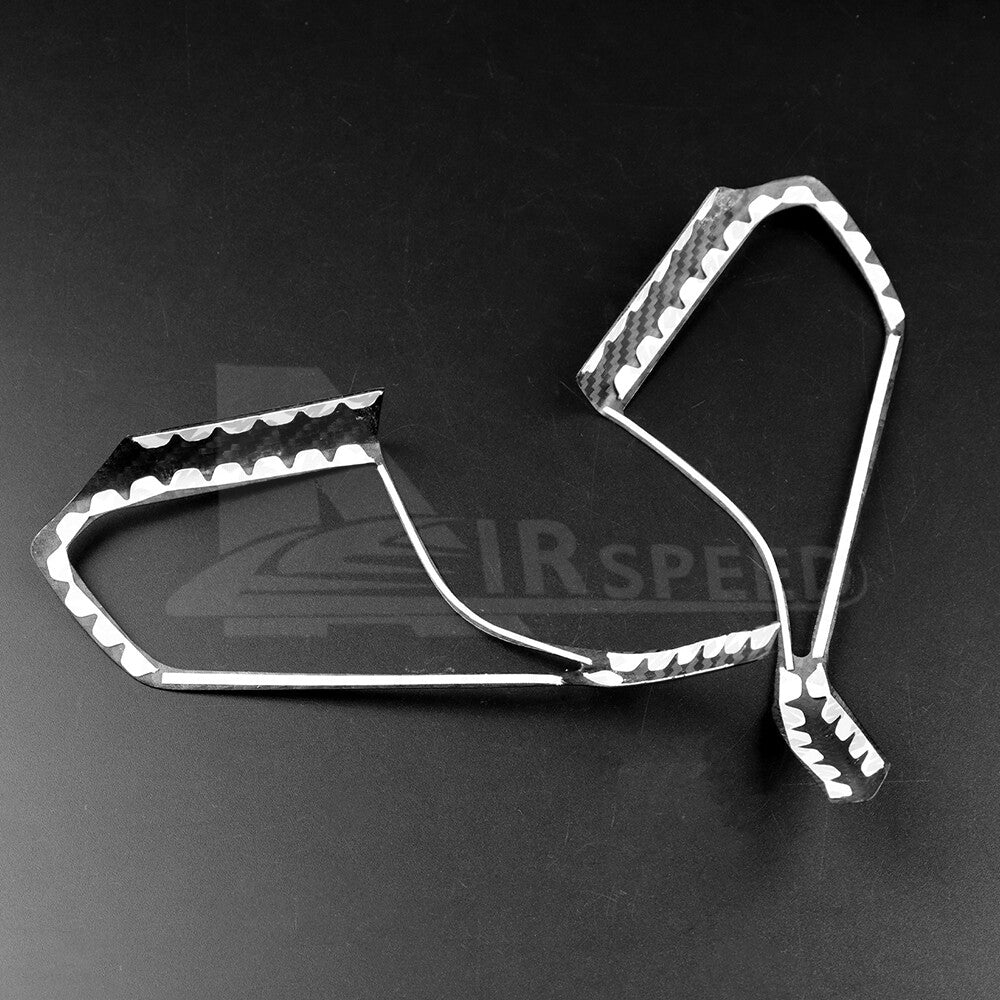 REAL HARD Carbon Fiber For Corvette C8 20-23 Steering Wheel Outer Frame BLACK