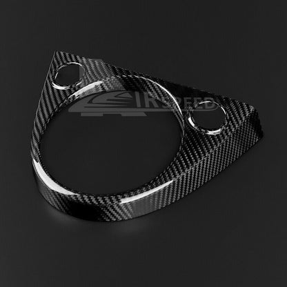 For Fiat 500 Abarth 595 16-23 Real Hard Carbon Fiber Gear Shift Panel Cover Trim - detail view 7