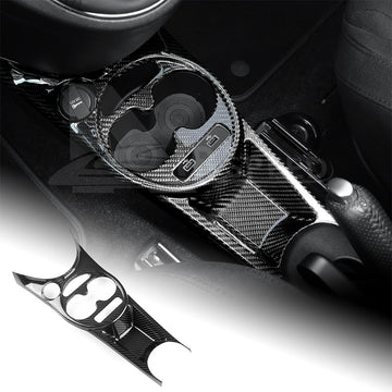 for FIAT 500 Abarth 595 2016-2024 HARD Carbon Fiber Center Water Cup Frame Cover