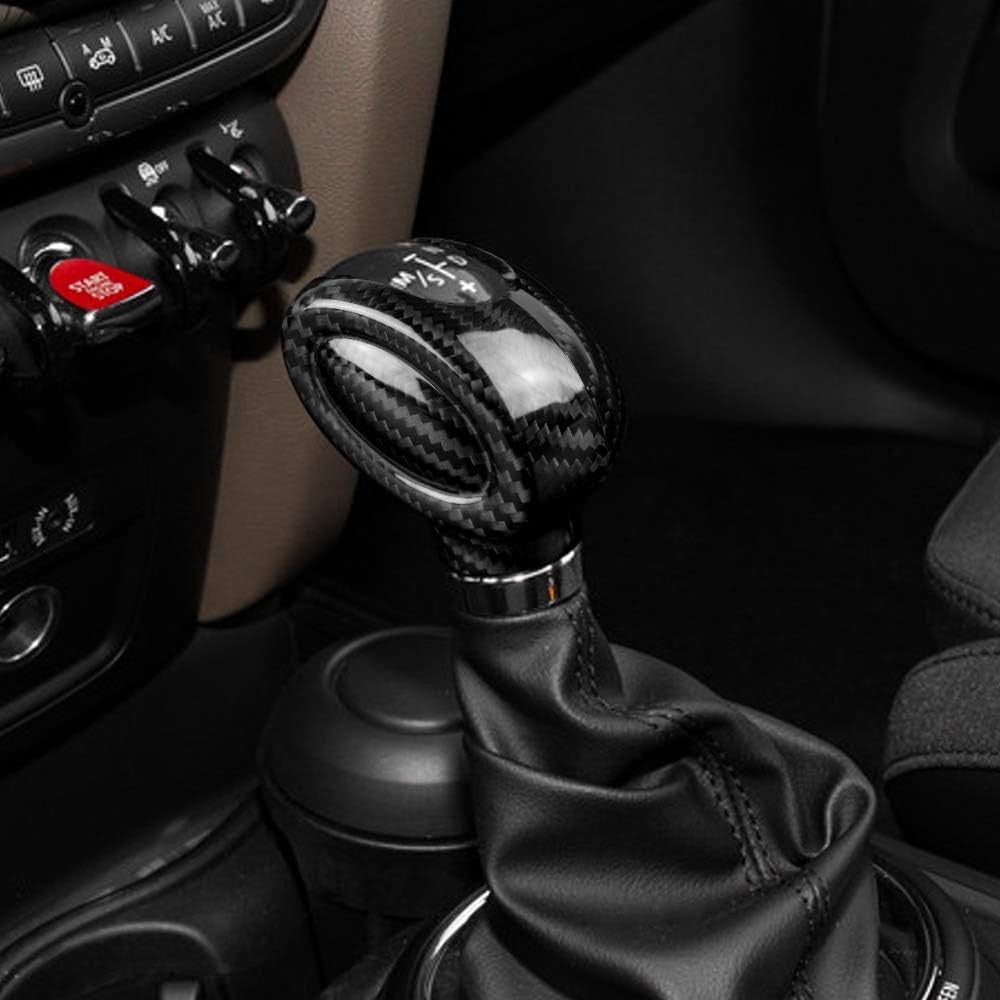 Full Wrap Black Hard Carbon Gear Knob 2Pcs For MINI F Series - detail view 5