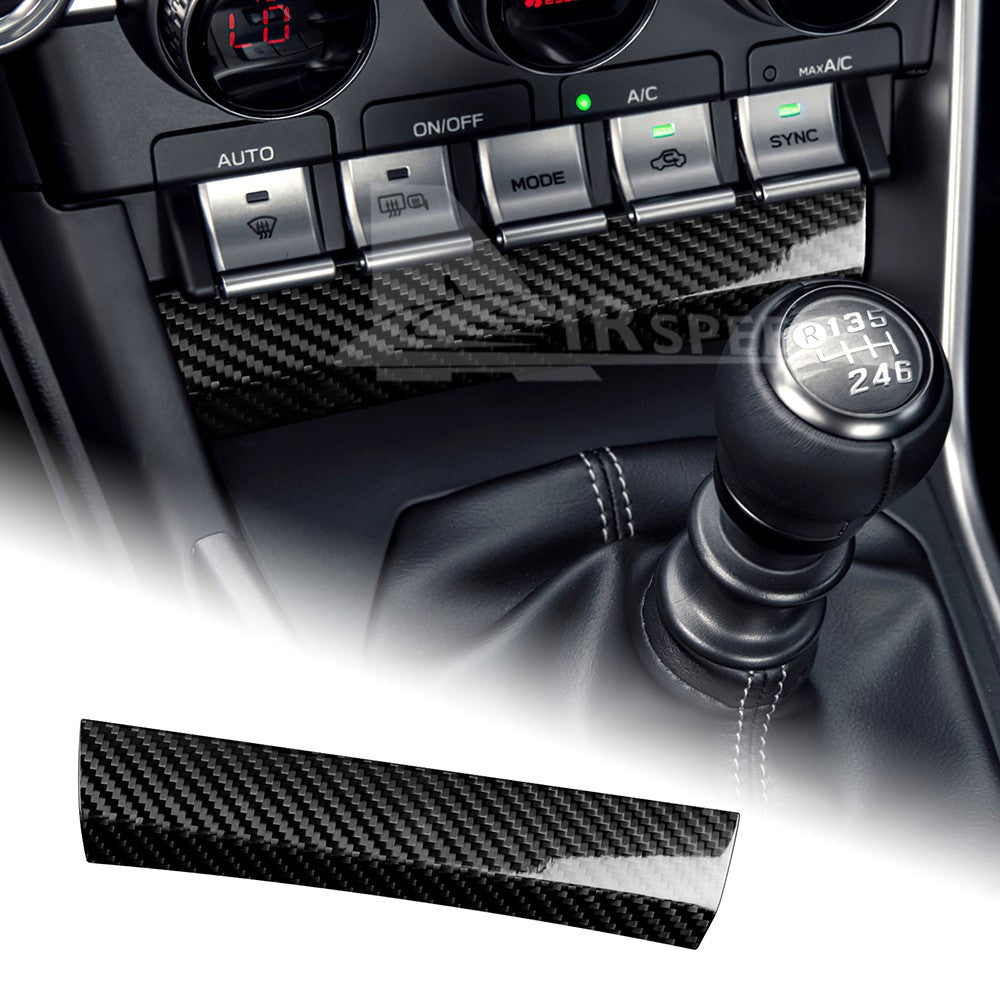 Black Hard Carbon Fiber AC Climate Control Button Lower Cover for BRZ GR86 - product view