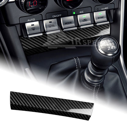 Black Hard Carbon Fiber AC Climate Control Button Lower Cover for BRZ GR86 - product view